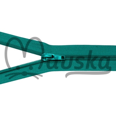 Zip spirálový bundový 5mm dělitelný délka 50 cm - PETROLEJ