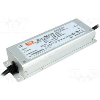 MEAN WELL ELG-100-42A Napájecí zdroj: spínaný; LED; 96W; 42VDC; 1,14÷2,28A; 180÷295VAC