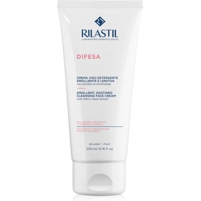 Rilastil Difesa успокояващ почистващ крем за чувствителна кожа на лицето 200ml