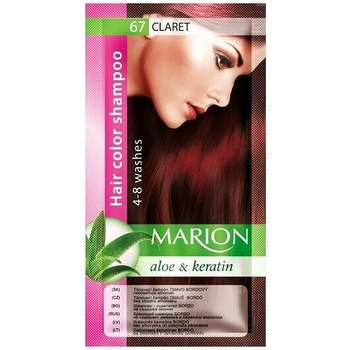 Marion Hair Color Shampoo 67 Claret barevný tónovací šampon tmavá bordó 40 ml