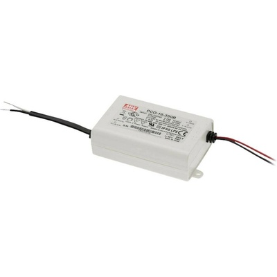 MEAN WELL PCD-16-350B LED driver konstantní proud 16 W 0.35 A 24 - 48 V/DC stmívatelný, PFC spínací obvod , ochrana prot
