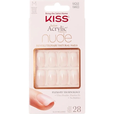 Kiss Salon Acrylic French Nude 64268 28 ks/bal. – Zboží Dáma