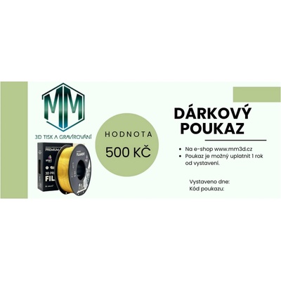 dárkový poukaz 500 Kč