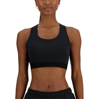 New Balance Сутиен New Balance Sleek Medium Support Pocket Sports Bra Черен Velikost L