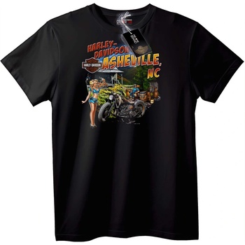 NOONEBRAND Тениска Harley-Davidson Asheville NC - 2XL, Black