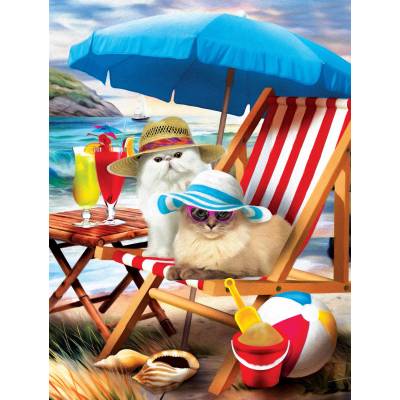 SunsOut - Puzzle Beach Cats 300 XXL - 300 piese