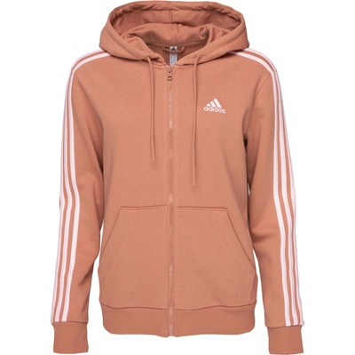 adidas 3S FL FZ HD hnedá ružová biela