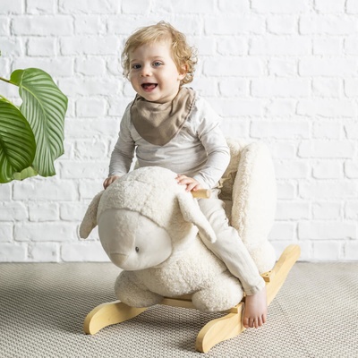 NATTOU Hojdačka ovečka ecru