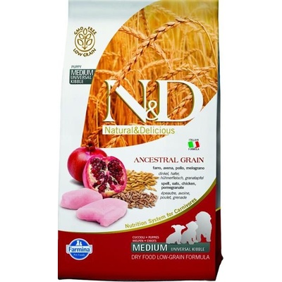 N&D Pumpkin Dog Puppy Medium & Maxi pre šťeňatá kura tekvica a granátové jablko 2,5 kg
