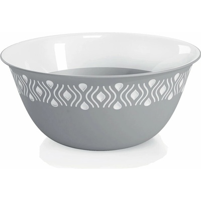 Stefanplast Plastová miska Tosca biela sivá 23 cm