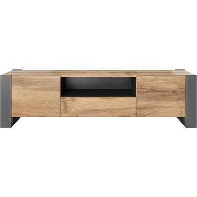 Cama meble Стойка за телевизор Cama ДЪРВО вотан/антрацит (WOOD RTV)