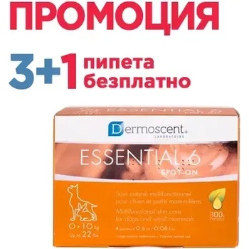 Dermoscent Капки за заздравяване на козината dermoscent spot on dog 1-10kg (21501)