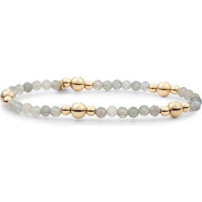 Sparkling Jewels korálkový náramek s labradoritem BLK01G-G18