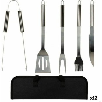 Aktive Прибори за Барбекю Aktive Силикон Неръждаема стомана 12 броя 7, 5 x 35 x 1, 9 cm (5 Части) (4899888615934)