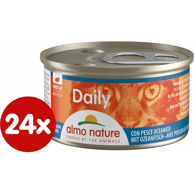 Almo Nature Daily Menu Pena s morskou rybou 24 x 85 g