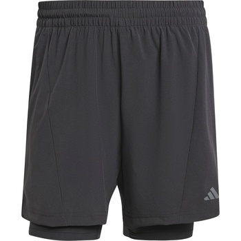 adidas Мъжки къси панталони Adidas Designed for Training Yoga 2-in-1 Shorts Mens - Black