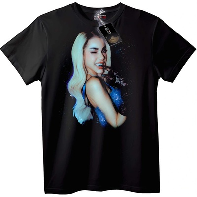 NOONEBRAND Тениска Miley Cyrus блясък - S, Black