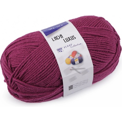 Prima-obchod Pletací příze Lada Luxus 100 g, barva 4 (54795) vínová fuchsie