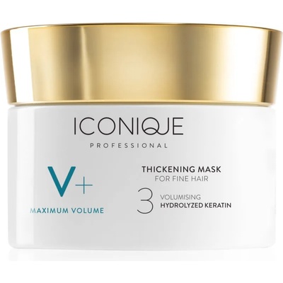 ICONIQUE Professional V+ Maximum volume Thickening mask интензивна маска за обем за нежна коса 200ml