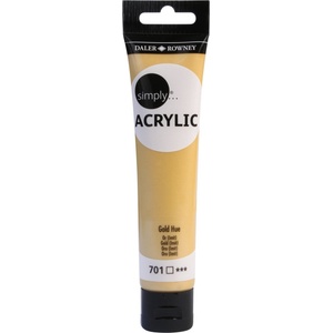 Daler-Rowney Simply АКРИЛНА боя Gold 75 ml 1 бр (126975701)