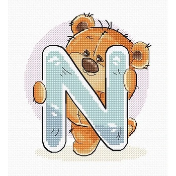 Luca-S Буква " n" - гоблен със схема b1215