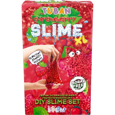 TUBAN DIY Slime Sada na výrobu slizu Jahoda XL