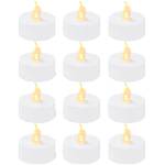 Bambu Lab LED Flame Tea Light Candle Set Warm Yellow - 12 броя (B-KC008)