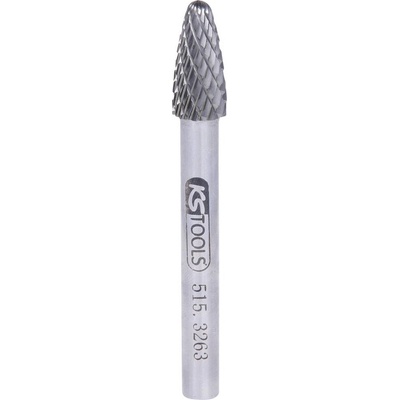 KS Tools 515.3263 frézovacie kolík tvrdokov strom Dĺžka 65 mm Vonkajší Ø 6 mm Pracovná dĺžka 42 mm Ø hriadeľa 6.0 mm