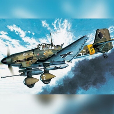 Academy Юнкерс ju-87g stuka - разрушител на танкове (12450)