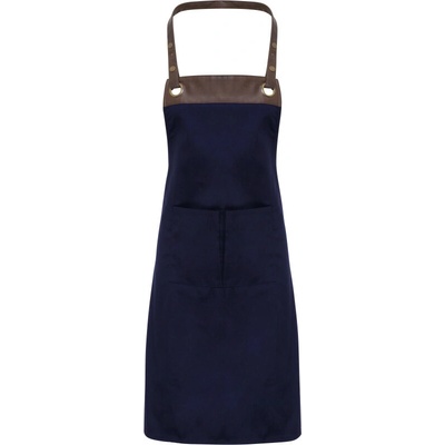 Premier Zástěra s laclem PR 123 Espresso 86x72cm navy/brown Navy/hnědá