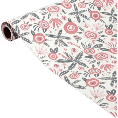 Home Deco Kids Samolepící tapeta do dětského pokoje s květinami 45 x 250 cm