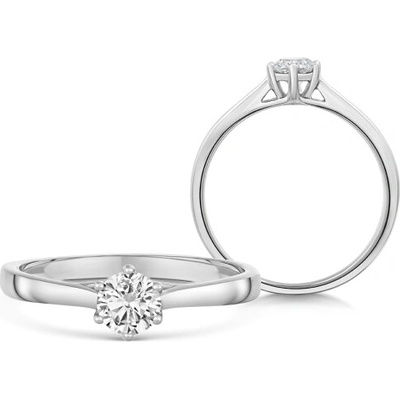 Sofia Diamonds zlatý zásnubný prsteň s diamantom 0,38 ct UDRG47932W
