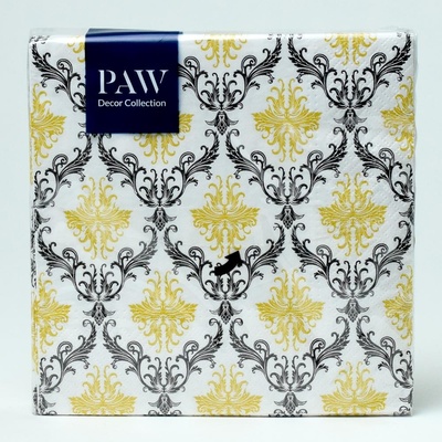 PAW servítky L Royal Ornament gold 33x33cm