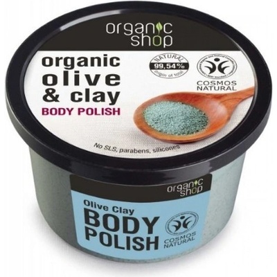 Organic Shop telový peeling Olive & Clay 250 ml