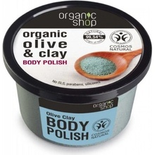 Organic Shop telový peeling Olive & Clay 250 ml