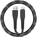 ENERGEA Nyloflex кабел Lightning 1.5 м, черен, MFI (Ene000005)