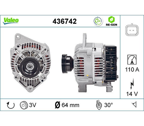 Alternátor VALEO 436742