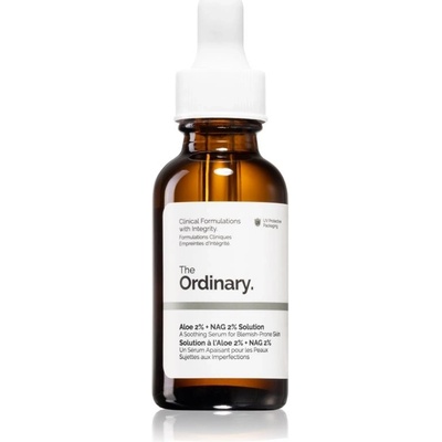 The Ordinary Aloe 2% + NAG 2% Solution zklidňující sérum proti akné 30 ml