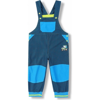 Kugo Chapecké laclové outdoorové kalhoty G8557 tyrkysová signální knoflíky Tyrkysová