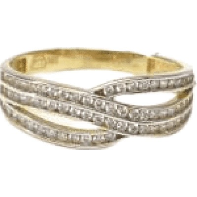 Pattic prsten ze žlutého zlata a zirkony PR111630901