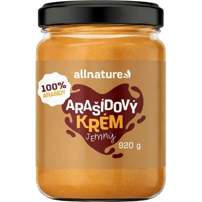 Allnature Arašídový krém jemný 920 g