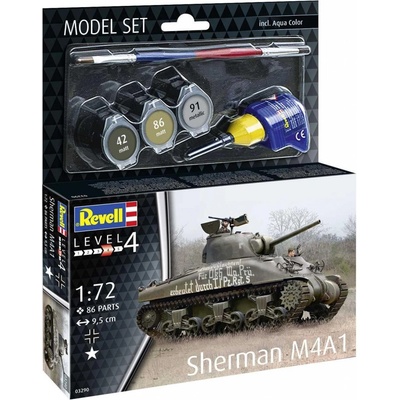 REVELL ModelSet tank 63290 Sherman M4A1 1:72