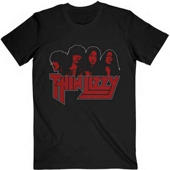 Thin Lizzy Риза Band Photo Logo Unisex Black M (TLTS08MB02)
