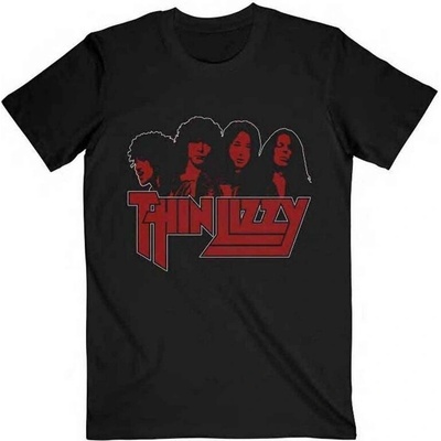 Thin Lizzy Band Photo Logo Black M Риза (TLTS08MB02)