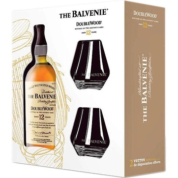 THE BALVENIE Балвени Дабъл Ууд 12г. с 2 чаши