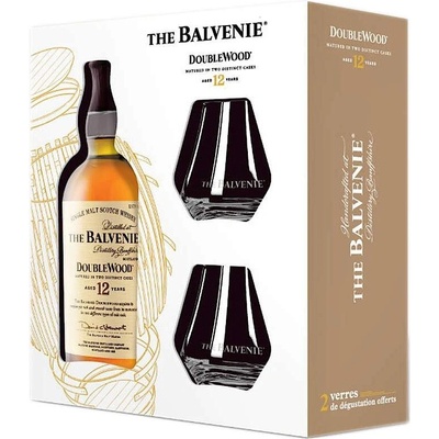 THE BALVENIE Балвени Дабъл Ууд 12г. с 2 чаши