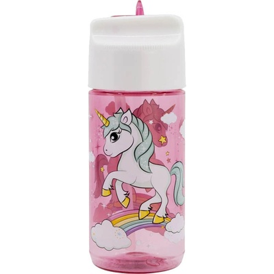 STOR Ecozen Fľaša na pitie Jednorožec Rainbow 430 ml