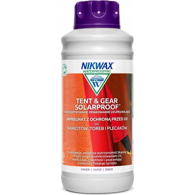 Nikwax Impregnace na stany Tent & Gear SolarProof 1000 ml – Zbozi.Blesk.cz