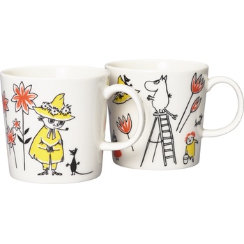 Arabia Чаши Arabia Finland Мумините Муминтрол и Снуфкин бели 2 бр (1064953)