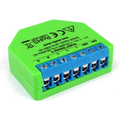 Shelly Микромодул Smart реле 1х димер 200VA без неутрала Shelly Dimmer 2 - 262184S (SHELLY DIMMER 2)